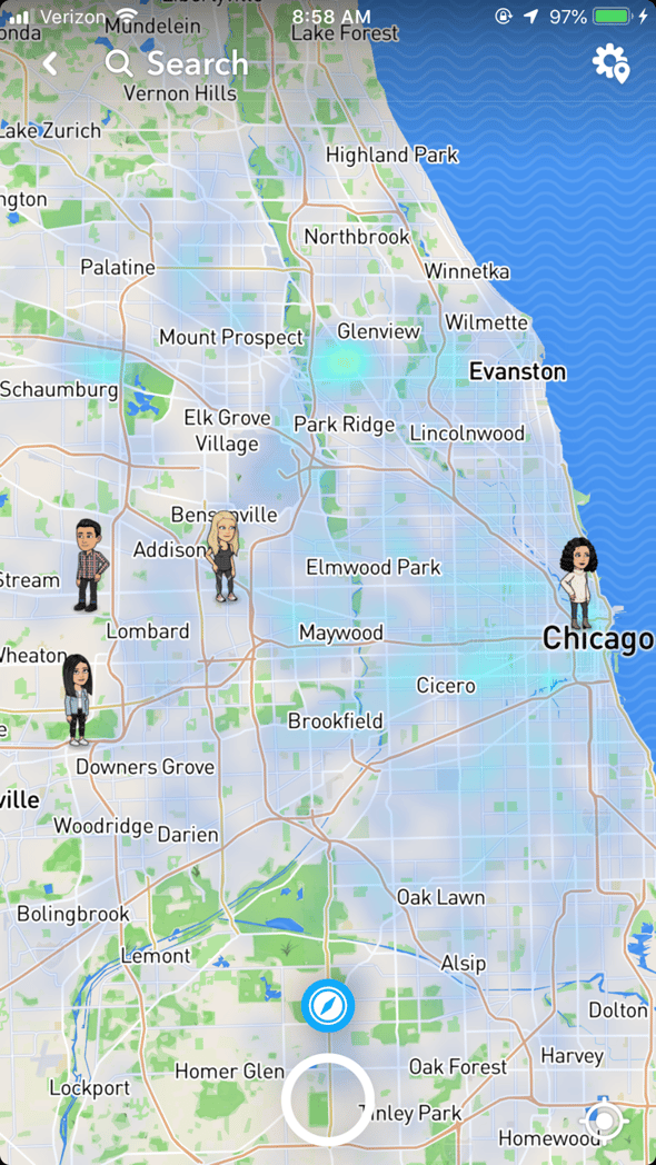 best friend map snapchat